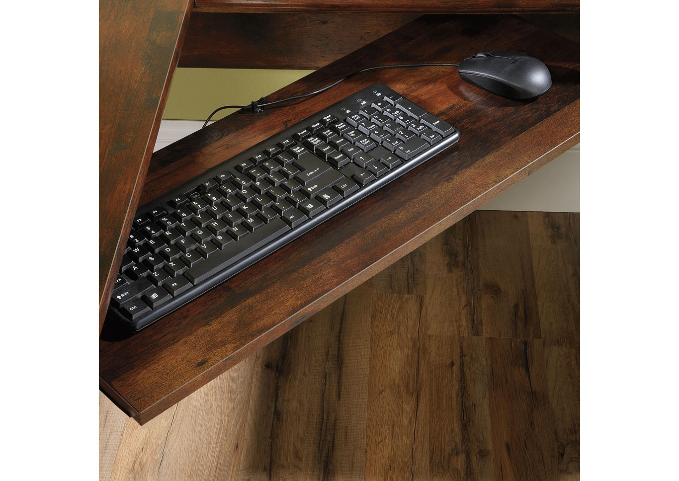 Harbor View Curado Cherry Corner Computer Desk,Sauder